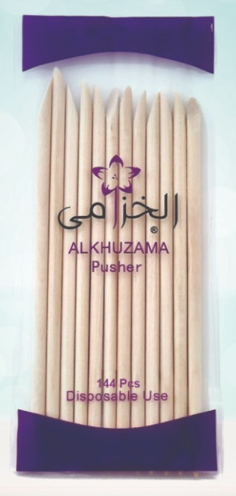 Best Nail Cuticle Pusher Disposable Wooden 144 Pcs ALKHUZAMA