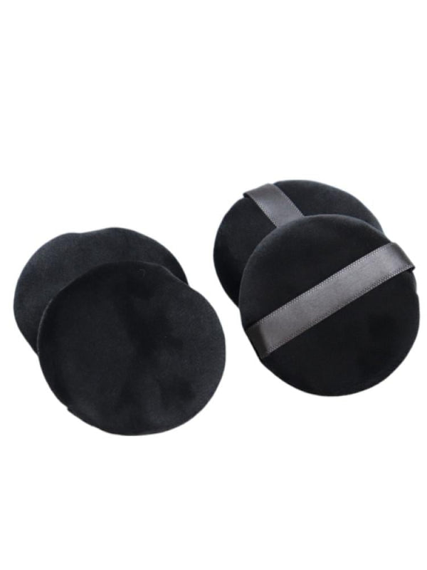 Beauty System Makeup Sponges 4 Pieces Round Black