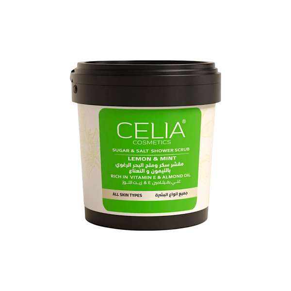 Celia Lemon & Mint Salt & Sugar Foaming Scrub, 700g
