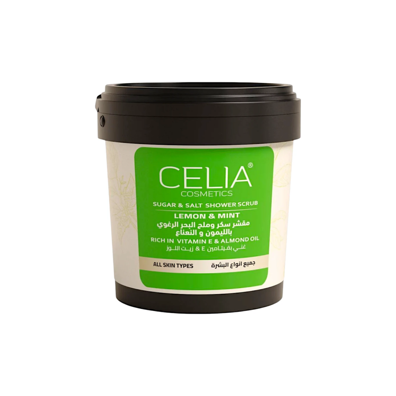 Celia Lemon & Mint Salt & Sugar Foaming Scrub, 700g