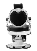Salon System Men's Barber Chair 5268 Black Silver Iron
