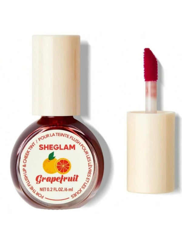 SHEGLAM Lip & Cheek Tint, Grapefruit Flavor, 6ml