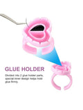 Eyelash Glue Rings for Secure Hold & Easy Application