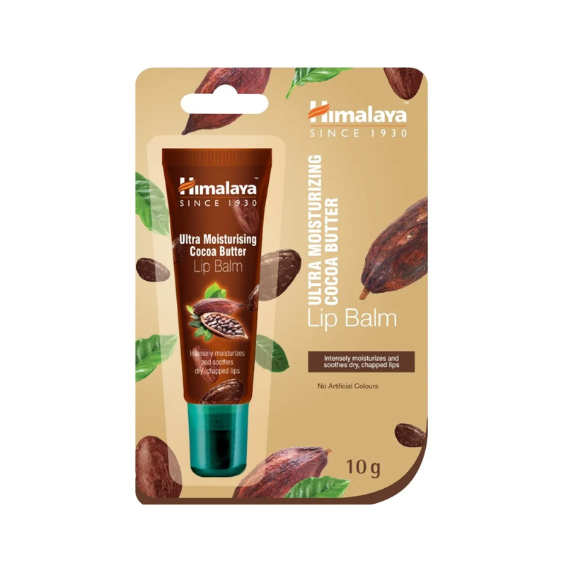 Cocoa Lip Balm Nourishing Hydration for Dry Chapped Lips Himalaya 10g