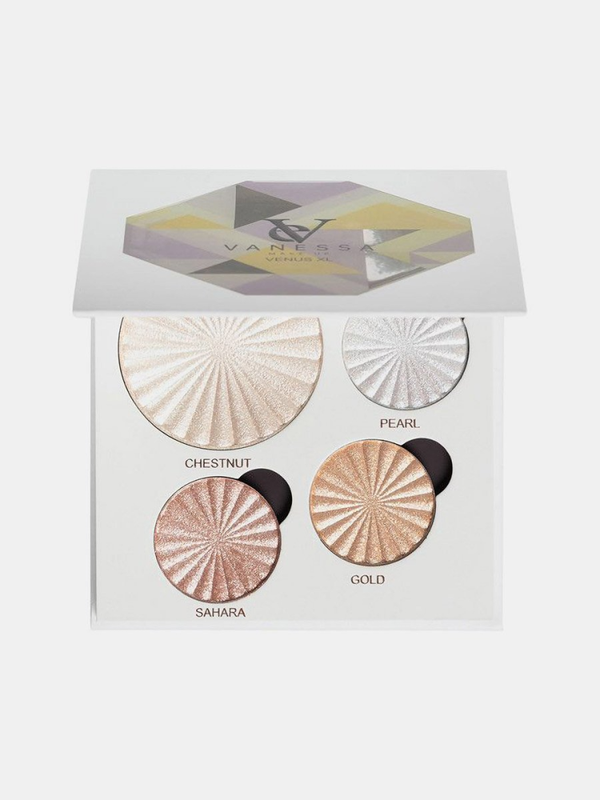 Best Highlighter Palette Radiant Glow Shades Vanessa Makeup