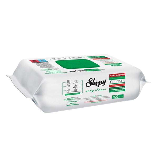 Sleepy Easy Clean Wet Wipes with Bleach, Baking Soda, and Vinegar, 100 Count