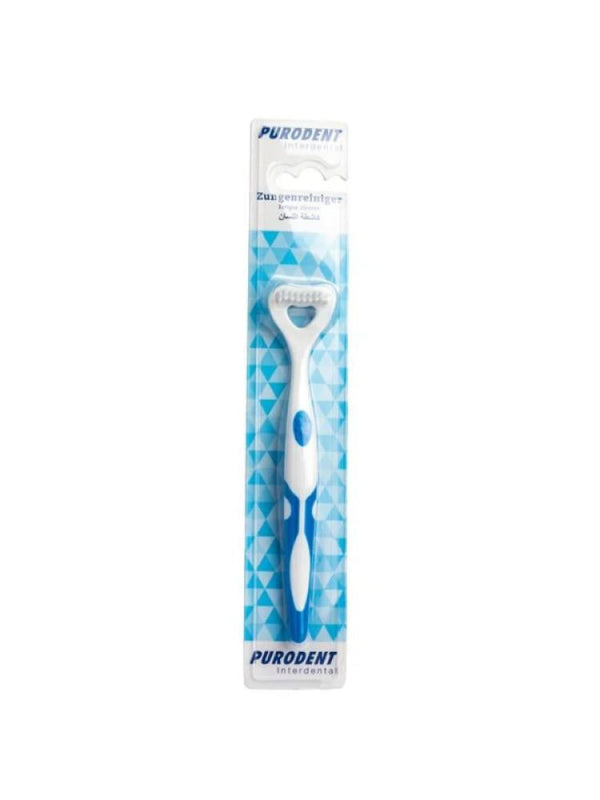 Tongue Cleaning Brush Oral Care Fresh Breath Purodent 1 Count