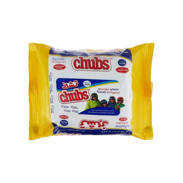 Chubs Baby Wipes for Sensitive Skin - Fragrance-Free, Aloe Vera, Hypoallergenic