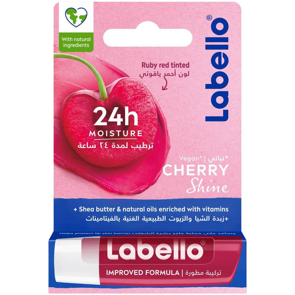 Best Sheer Tinted Lip Balm Cherry Shine Moisturising Formula Labello 4.8g