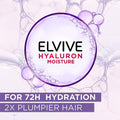 Best Shampoo for Dry Hair Hyaluronic Moisturizing L'Oreal Elvive 600ml