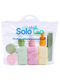 Solo Go Travel Bottle Set with Hair Brush 6 PCS