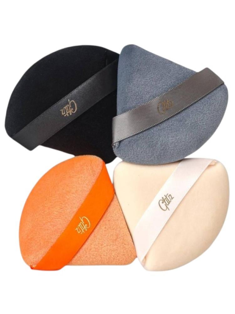 Top Rated Makeup Sponge Triangular Powder Puff Set 4 Pieces Glitz