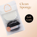 Facial Wash Sponge Deep Cleansing Bamboo Charcoal minigood 2 Pieces