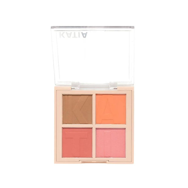 Blush Bronzer Highlighter Palette Face Makeup Set Katia 4 Shades