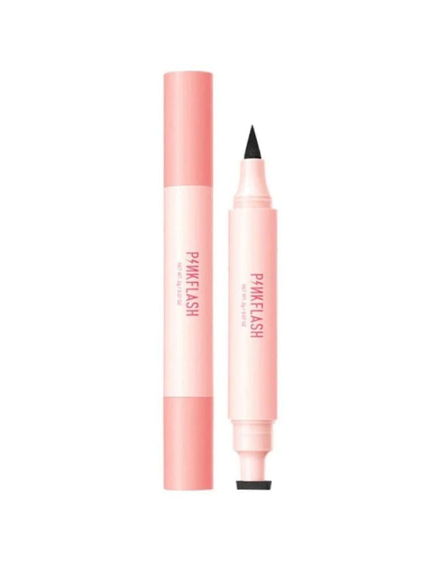 Black Liquid Eyeliner 2-in-1 Waterproof Pen Pink Flash 1.2ml