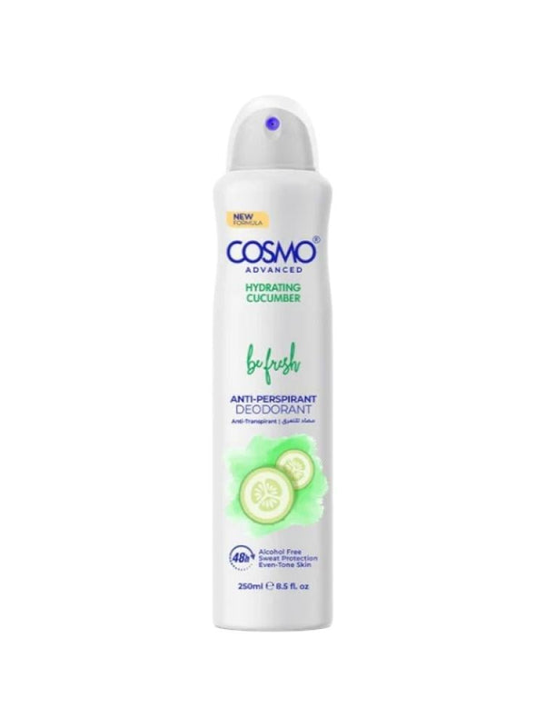 Cosmo Be Fresh Advanced Antiperspirant Hydrating Spray Cucumber 250ml