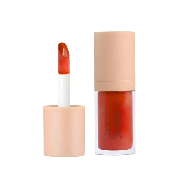 Good Morning Adios Lip Gloss in Cherry Red, Hydrating, Non-Sticky