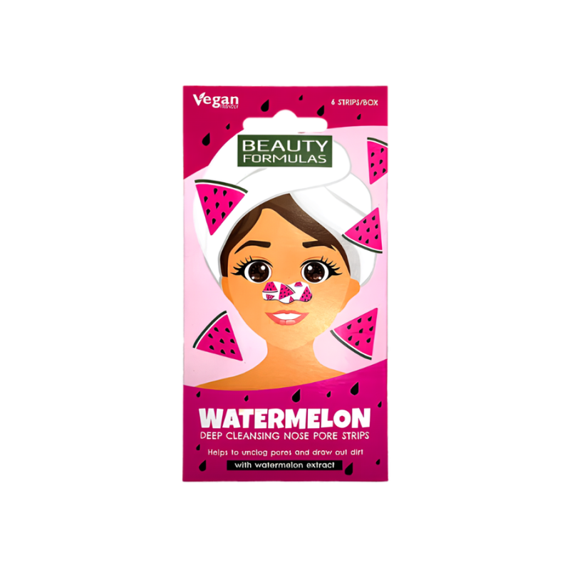 Nose Plants Pore Strips Watermelon Blackhead Removal Beauty Formulas 6 Pieces