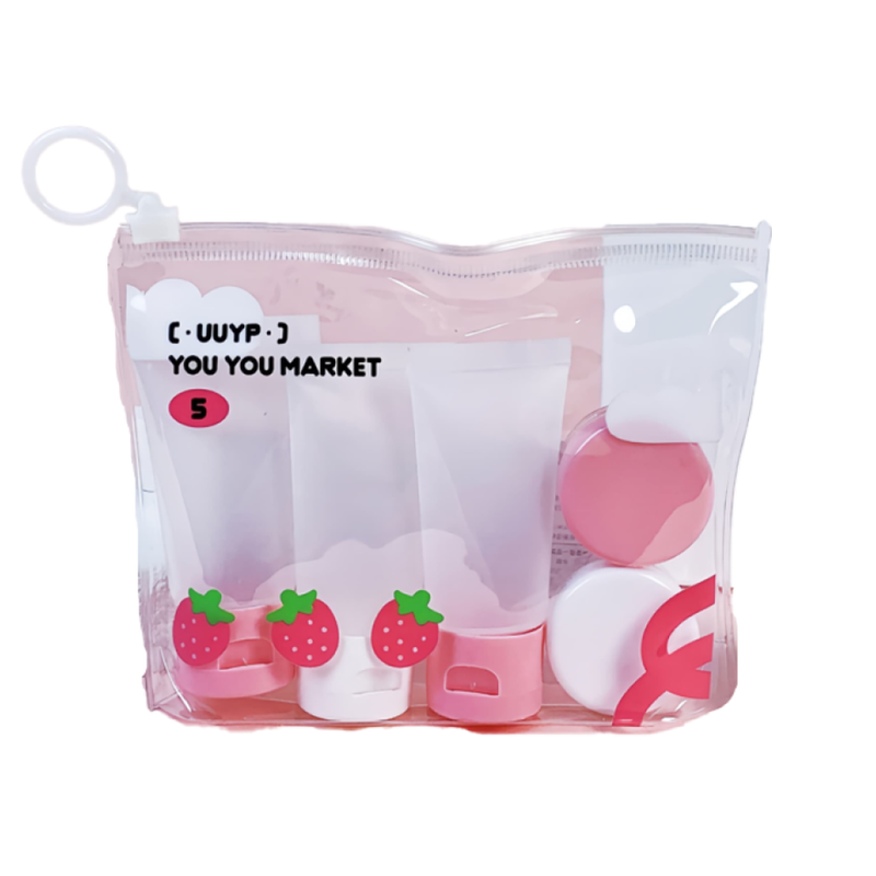 Travel Container Set 5-Piece Empty Plastic Bottles Yoyo YB
