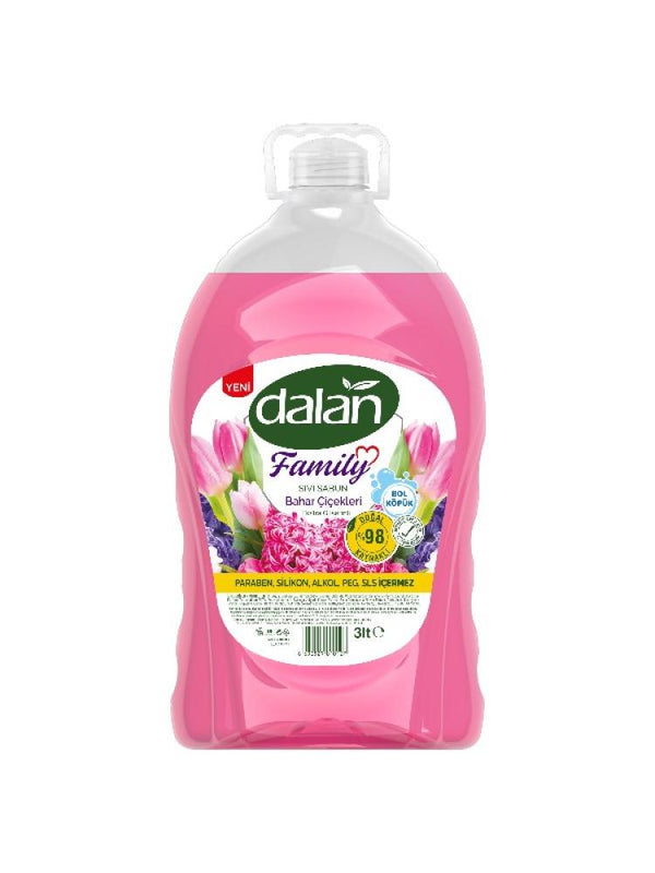 Dalan Spring Blossom Family Pack Liquid Soap - 3 Liters
