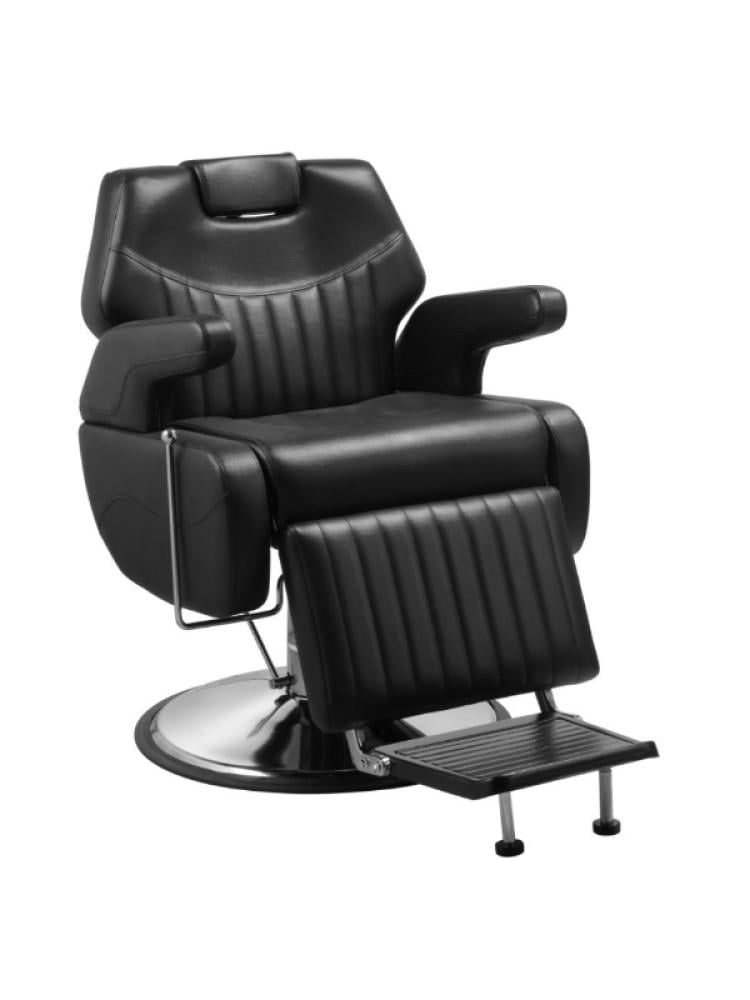 Salon System Men's Barber Chair Land Cruiser Black Striped - Model 2025