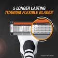Bic Flex5 Men's Razor 5-Blade Pivoting Head 2 Count