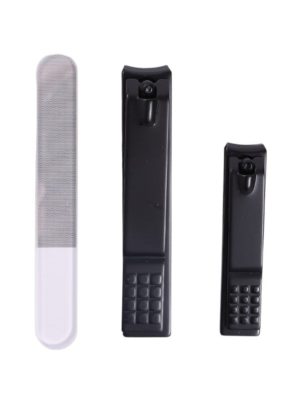 Beauty System Nail Clippers Set with File - 3 Pieces