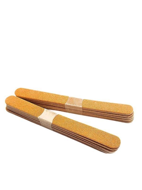 Salon System Wooden Nail Files - 12 Pieces