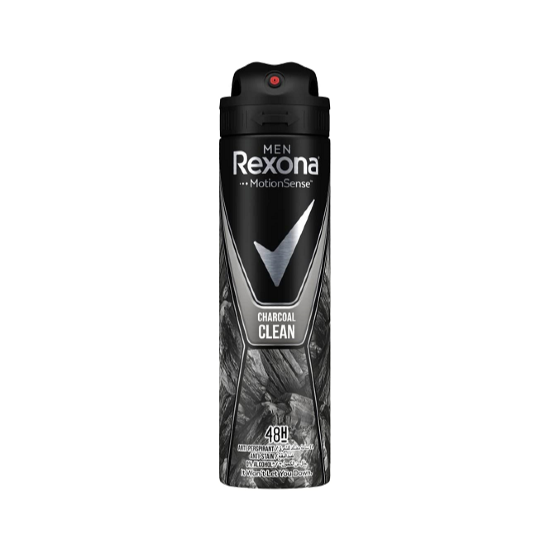 Rexona Men Charcoal Antiperspirant Spray, 48-Hour Protection, 150ml