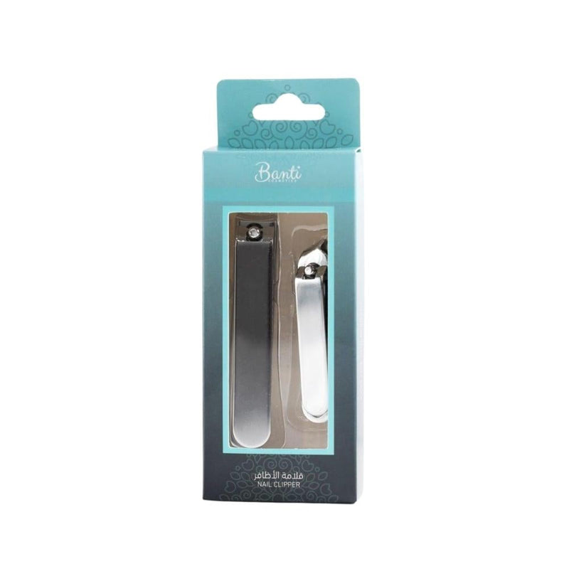 Banti Nail Clippers, 2-Piece Set, Stainless Steel, Precision Trimming