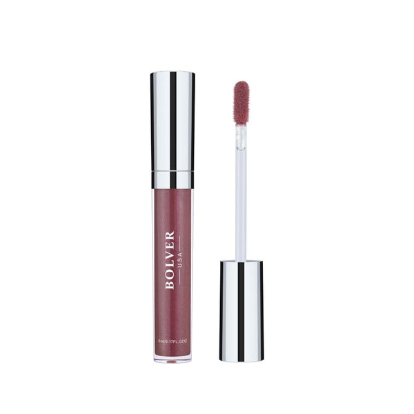 Bolver Lip Gloss 005, Moisturizing Formula with Vitamin E and Plant Collagen, Non-Sticky Finish