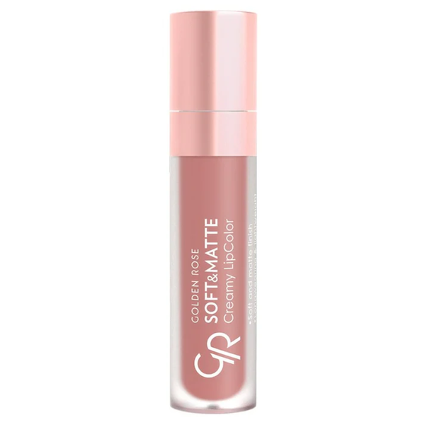 Matte Liquid Lipstick Creamy Long-Wear Shade 104 Golden Rose 5.5ml