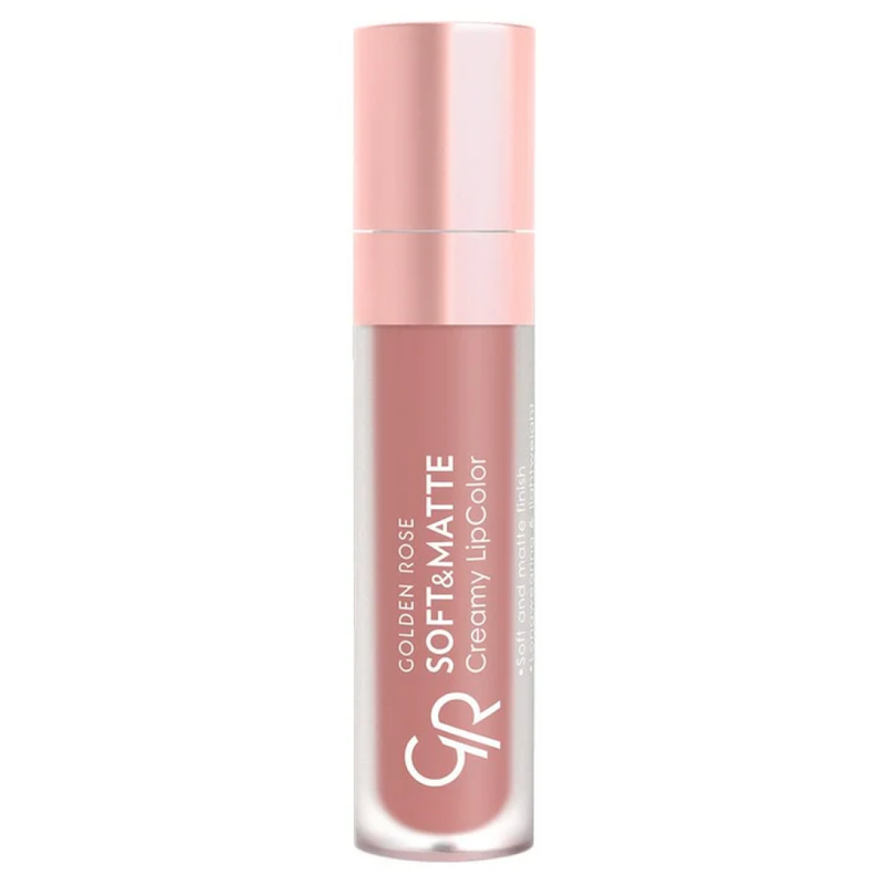 Matte Liquid Lipstick Creamy Long-Wear Shade 104 Golden Rose 5.5ml