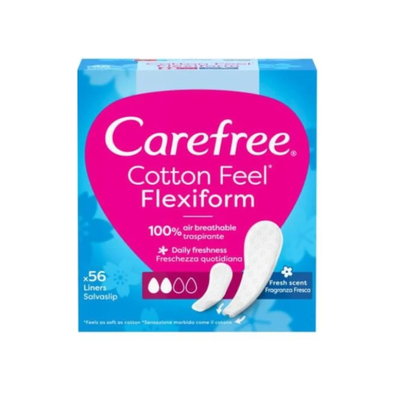 Carefree Daily Pads, Cotton Scented, Medium Size, 56 Count