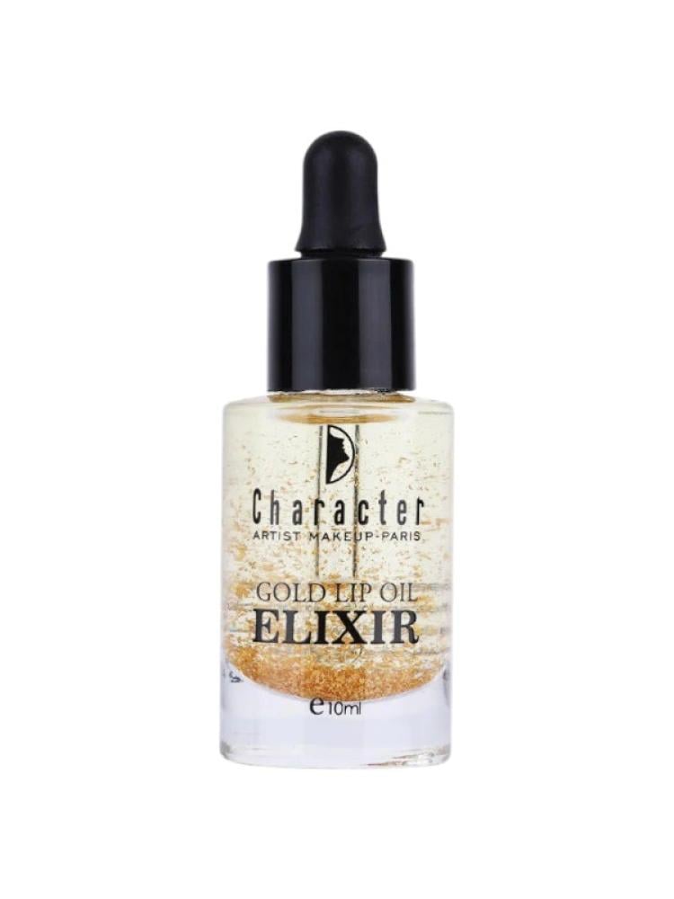 Character Lip Oil Elixir with 24K Gold & Natural Oils - Hydrating & Smoothing