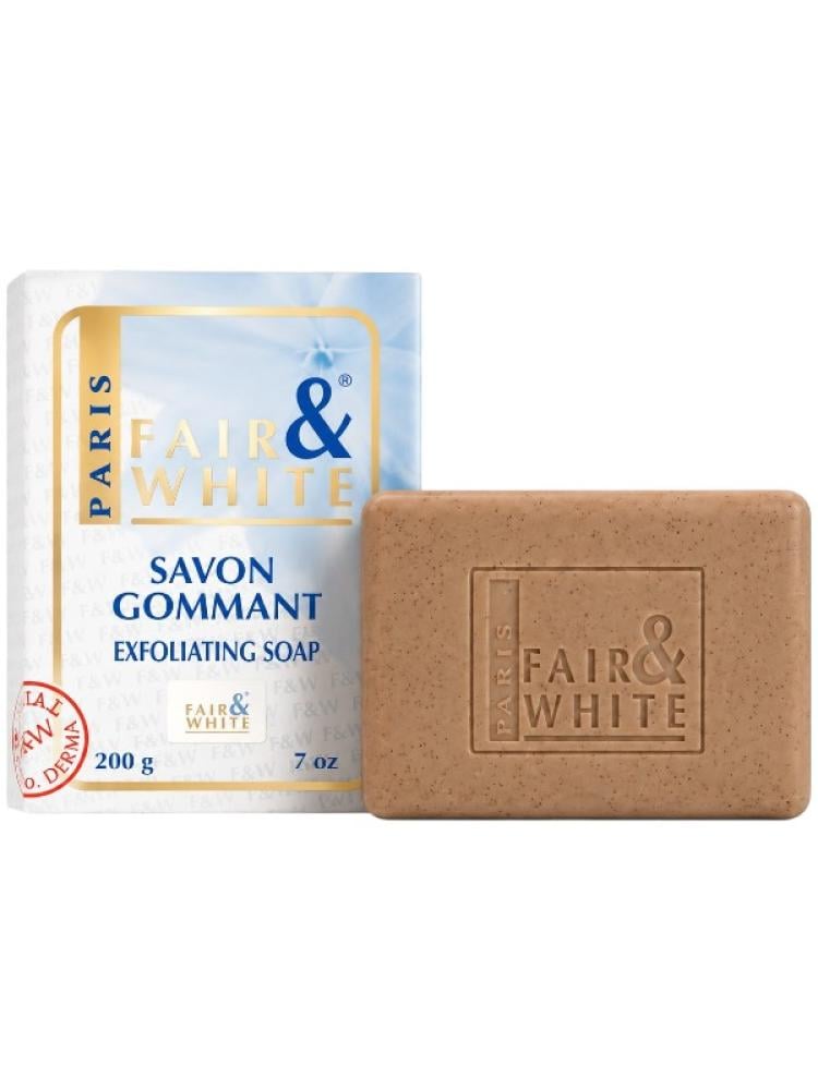 Exfoliating Scrub Soap for Body Face Fair & White 200g