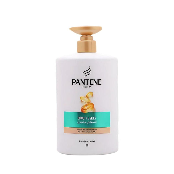 Pantene Smooth & Silky Shampoo, Anti-Frizz Formula, 1000 ml