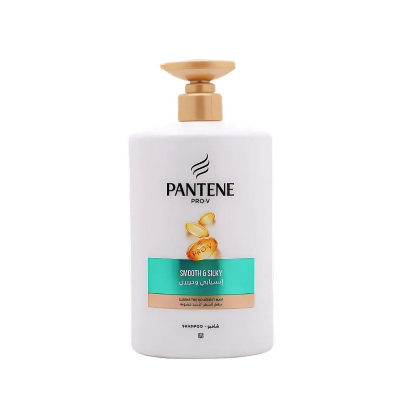 Pantene Smooth & Silky Shampoo, Anti-Frizz Formula, 1000 ml