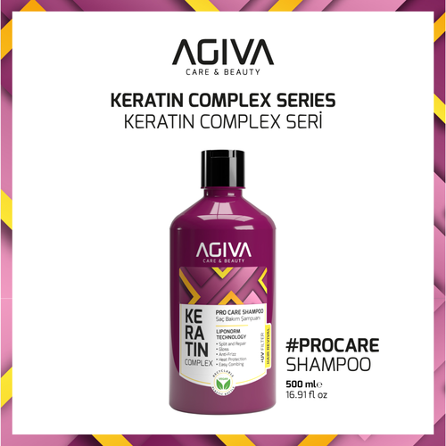 Agiva Keratin Acacia Collagen Shampoo Garnier Banana Mask Set