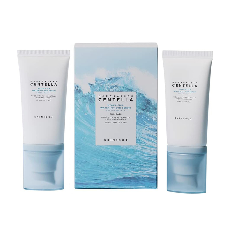 Skin1004 Madagascar Centella Hyalu Cica Water Fit Sun Serum Twin Pack 2x50ml