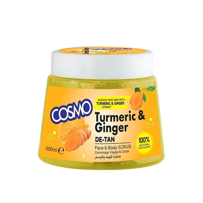 Cosmo Turmeric & Ginger Face & Body Scrub for Exfoliation, 500ml
