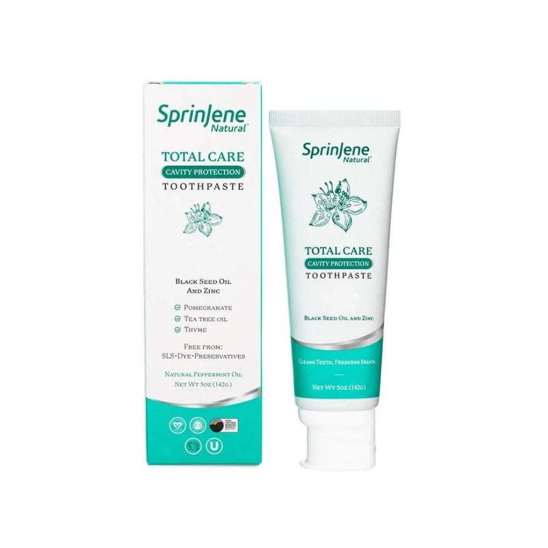 SprinJene Natural Complete Care Toothpaste with Black Seed Oil, 142g