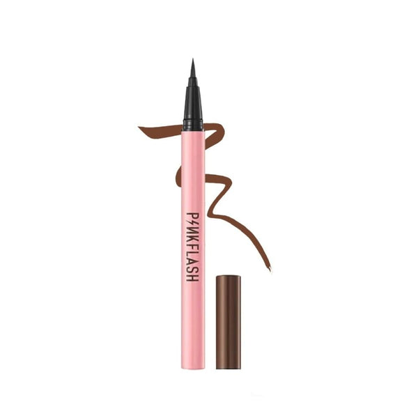 Pink Flash Liquid Eyeliner Pencil, Waterproof, Matte, Brown, B02