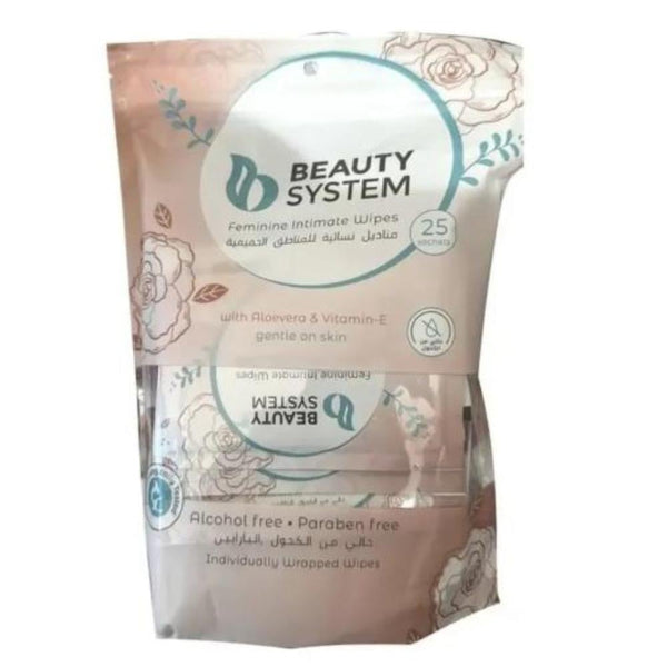 Women's Intimate Wipes Gentle Cleansing Hydrating Beauty System 25 Wipes
