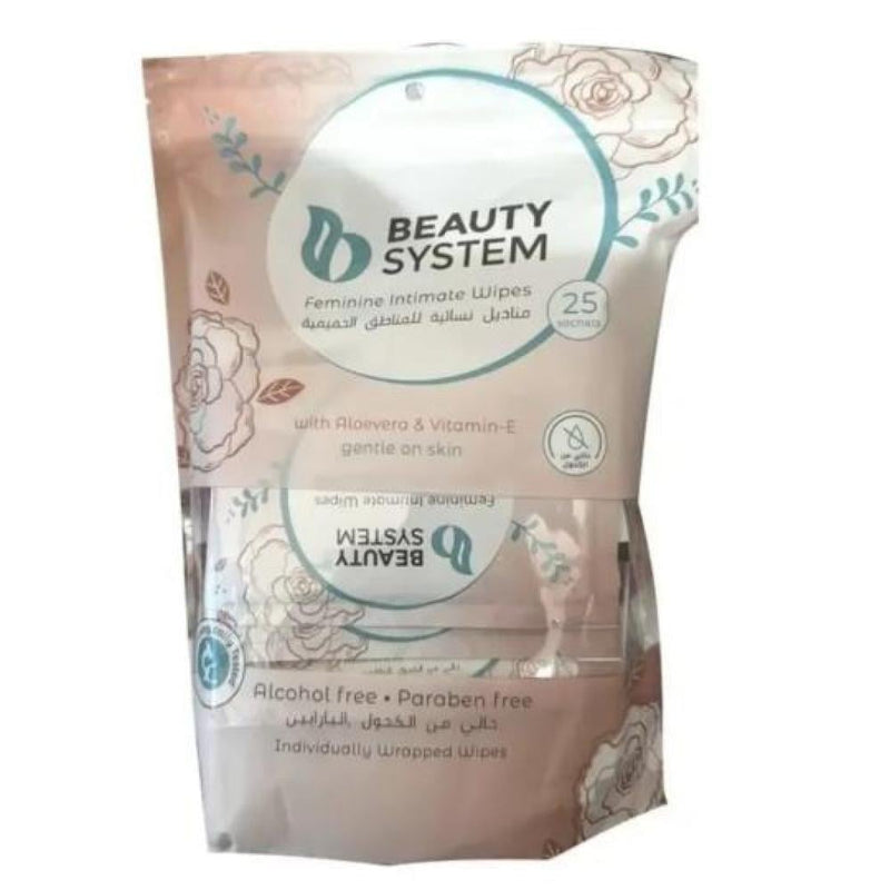 Women's Intimate Wipes Gentle Cleansing Hydrating Beauty System 25 Wipes