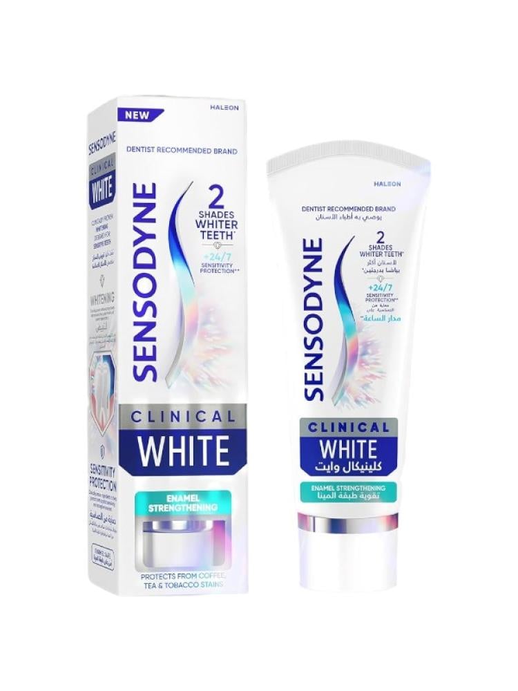 Sensodyne Clinical White Enamel Strengthening Toothpaste 75ml