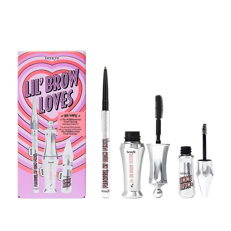 Benefit Eyebrow Kit Lil Brow Lovers Natural Medium Brown 3.5