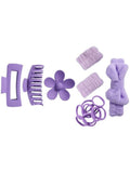 Hair Accessories Set Styling Clips and Ties Beauty System Assorted