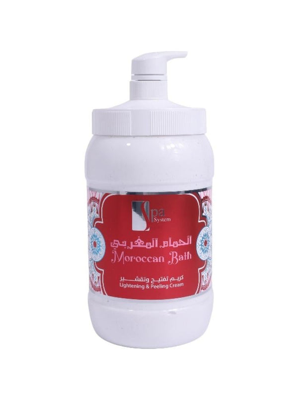 Spa System Moroccan Bath Cream for Exfoliating and Moisturizing 2 Litres