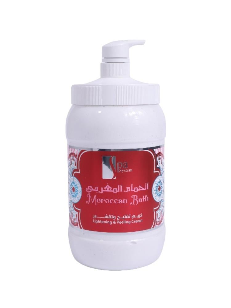 Spa System Moroccan Bath Cream for Exfoliating and Moisturizing 2 Litres